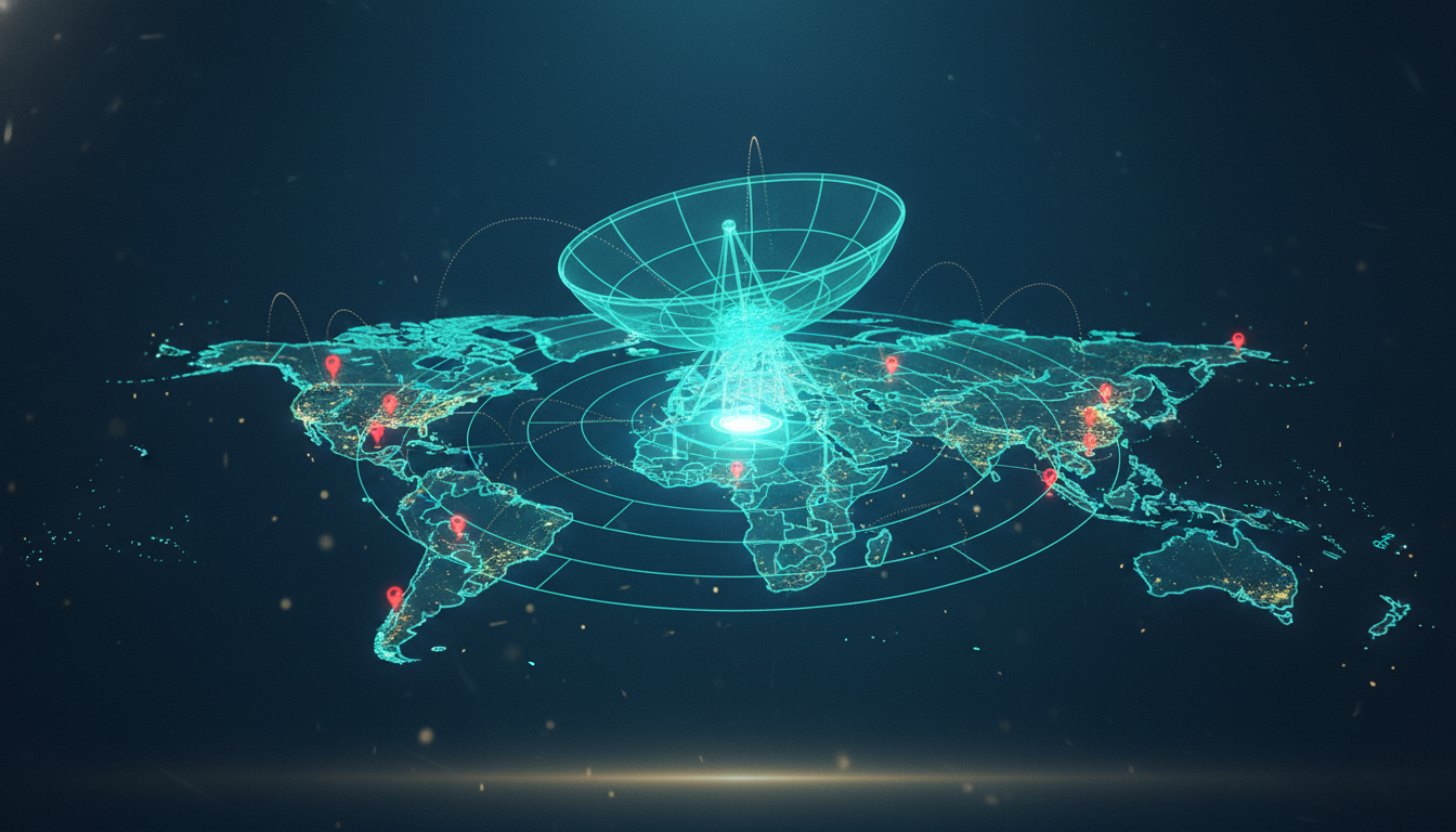 Global threat radar visualisation